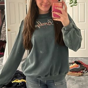 urban outfitters green “brooklyn” new york crewneck, size XS